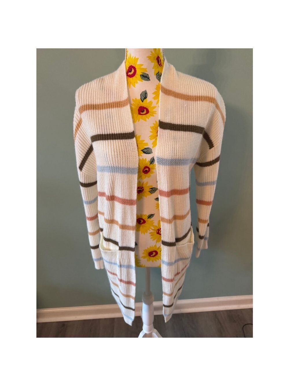 Women's Unbranded Cardigan, Size L, Multicolor